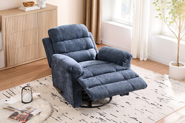 Nursery Recliner Chair with Hypoallergenic Polyester Fiber for Living Room
