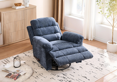 Nursery Recliner Chair with Hypoallergenic Polyester Fiber for Living Room