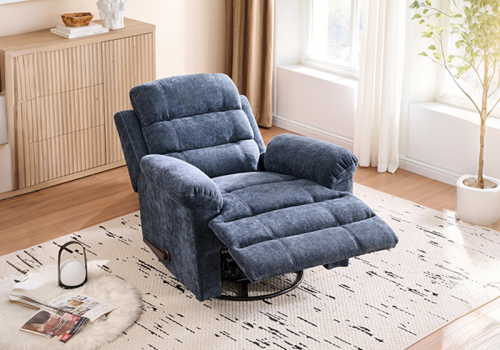 Nursery Recliner Chair with Hypoallergenic Polyester Fiber for Living Room