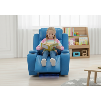 Breathable Air Leather Kid Recliner with Durable Sponge  for Living Room