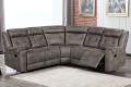 Air Leather Recliner Sofa Sectional with Supportive Sponge