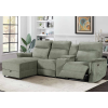 Electric Modular Recliner Sofa with Chaise Lounge and Storage