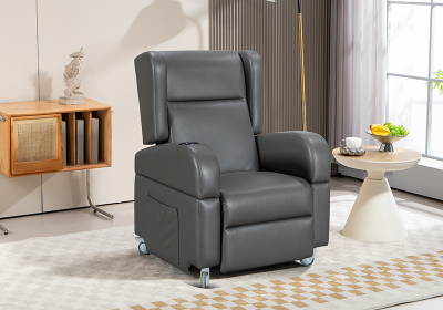 Push-back Reclining Chair with Four Swivel Locks