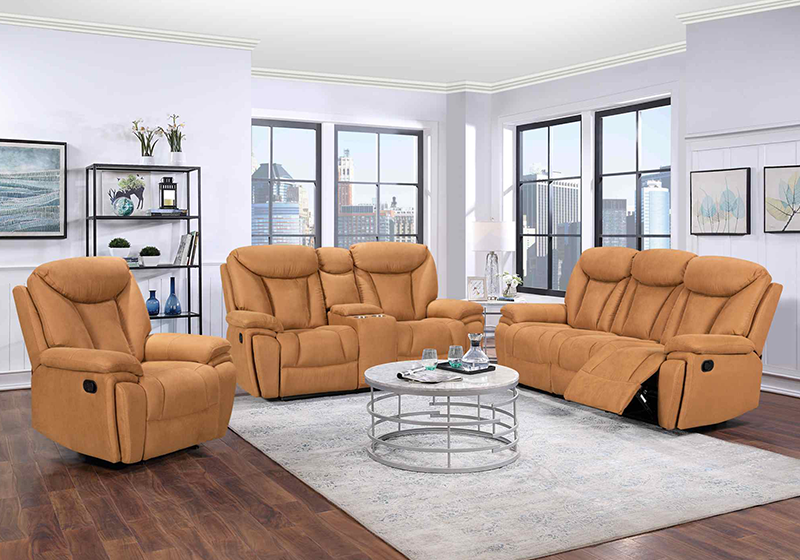 Manual Recliner Sofa Set for Living Room