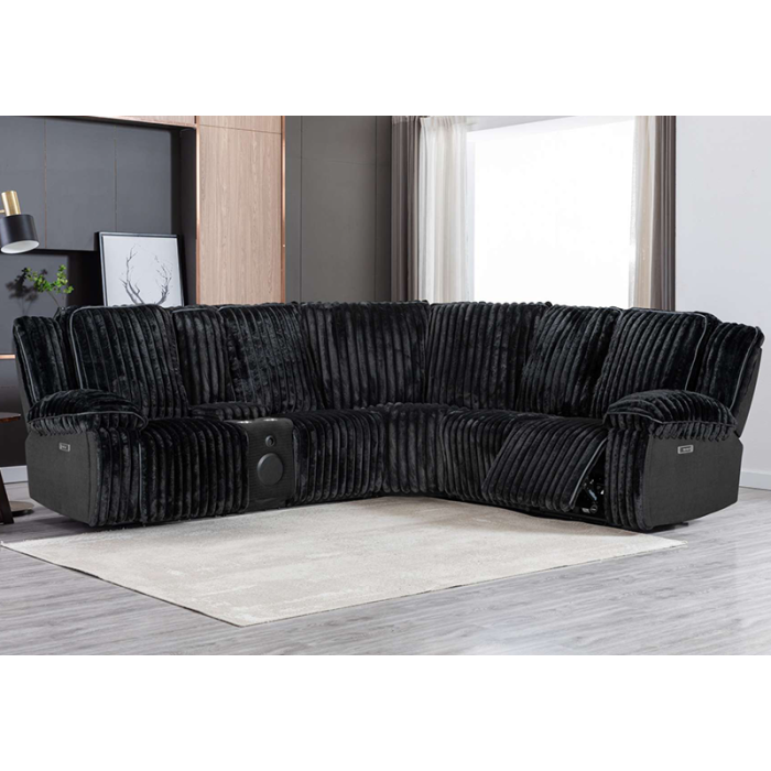 Power Sectional Recliner Sofa with Bluetooth Speaker