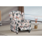 Soft Reclining Chair with Comfortable Floral Fabric