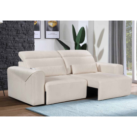 Power Recliner Sofa with Adjustable Headrest