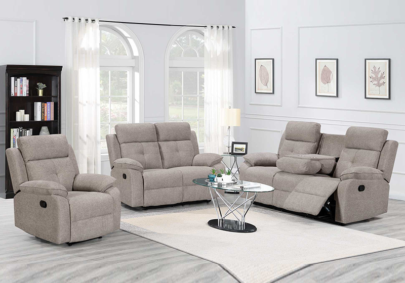 Manual  Recliner Sofa 3+2+1 with Drop down table