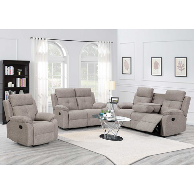 Manual  Recliner Sofa 3+2+1 with Drop down table