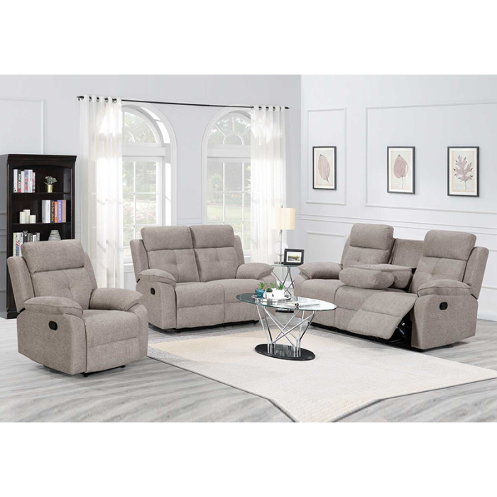 Manual  Recliner Sofa 3+2+1 with Drop down table