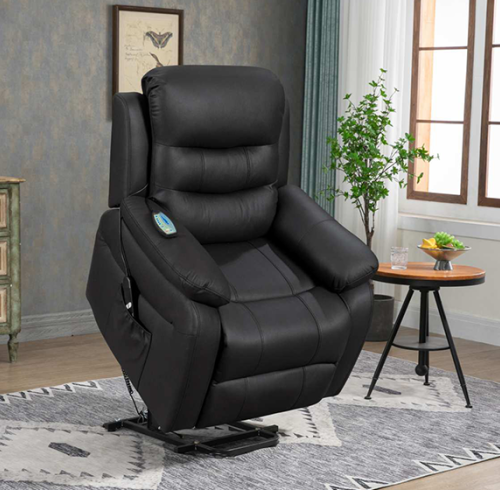 Comfortable Seating Lay Flat Power Lift Recliner with Massage