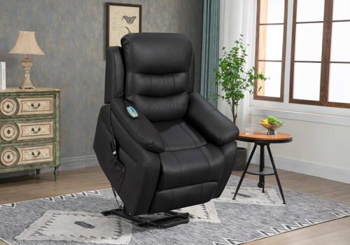 Comfortable Seating Lay Flat Power Lift Recliner with Massage