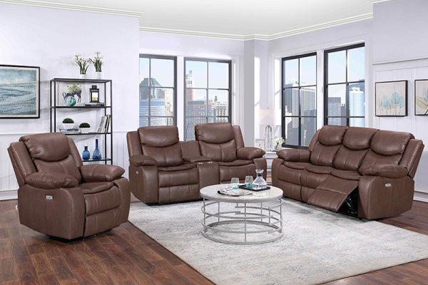 Technology Fabric Recliner Sofa Set For Living Room
