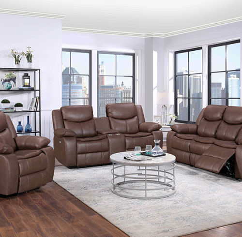 Technology Fabric Recliner Sofa Set For Living Room