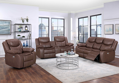Technology Fabric Recliner Sofa Set For Living Room