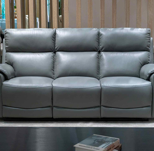 3-Seater Recliner Sofa with USB & Type-C Ports and Adjustable Backlight