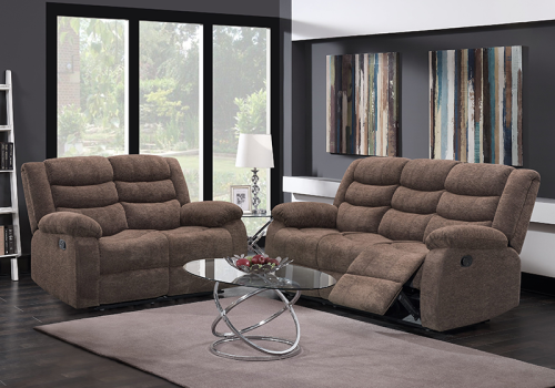 Comfortable Fabric Recliner Sofa Set For Living Room