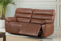 Electric Genuine Leather 2-Seater Sofa with USB and Type-C Charging Ports