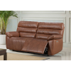 Electric Genuine Leather 2-Seater Sofa with USB and Type-C Charging Ports