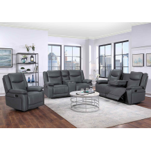 Powet Fabric Recliner Sofa 3+2+1 with USB & Wireless charging