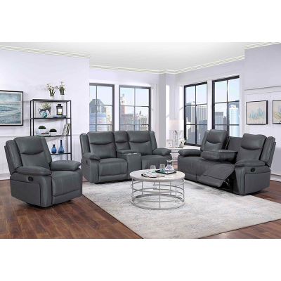 Powet Fabric Recliner Sofa 3+2+1 with USB & Wireless charging