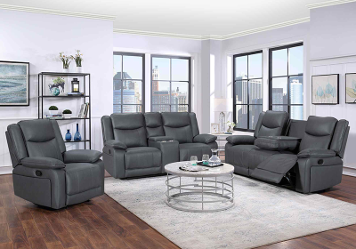 Powet Fabric Recliner Sofa 3+2+1 with USB & Wireless charging