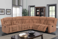Manual Sectional Recliner Sofa Set with Cup holders for Living Room