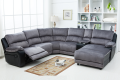 Manual Sectional Recliner Sofa Set with Cup holders Chaise for Living Room