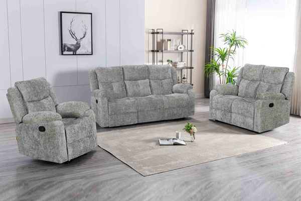 Manual  Recliner Sofa Set for Living Room