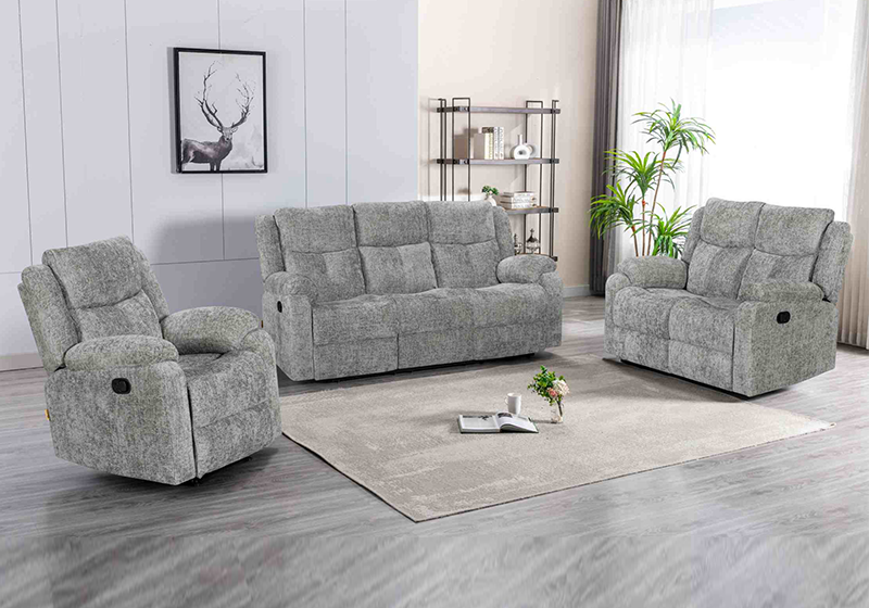 Manual  Recliner Sofa Set for Living Room