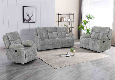 Manual  Recliner Sofa Set for Living Room