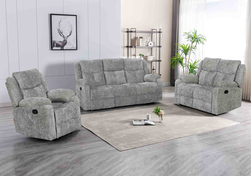 Manual  Recliner Sofa Set for Living Room