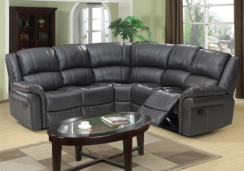 Comfortable  Manual Sectional Recliner Sofa for Living Room