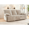 Three Seater Recliner Sofa Set,Crodury Fabric Recliner with Bluetooth Audio & USB Port
