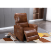 Glider Swivel Recliner With USB Port Breathable PU Leather