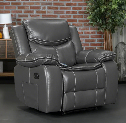 Air Leather Manual Motion Recliner Chair for Sale With Massage and Heating