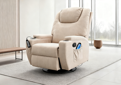 Swivel Rocker Recliner for Living Room with Massage