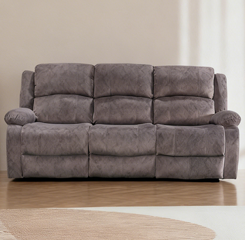Manual Reclining Sofa for Three, luxuriously soft and skin-friendly.
