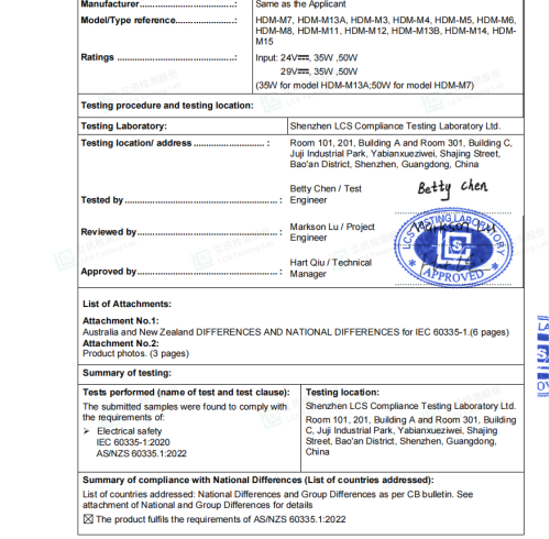 Motor SAA Motor SAA — PandaSofa certificate