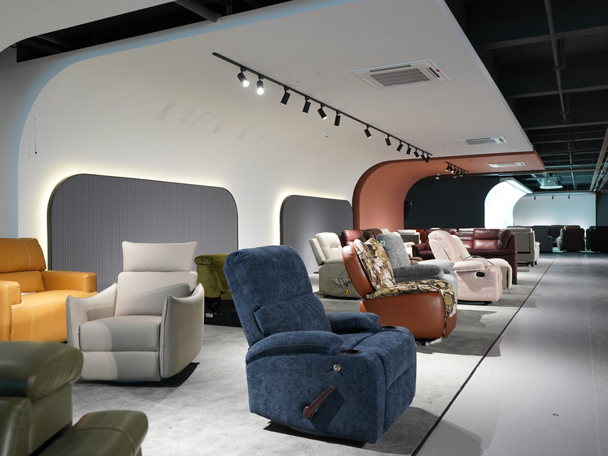 Power recliner corner