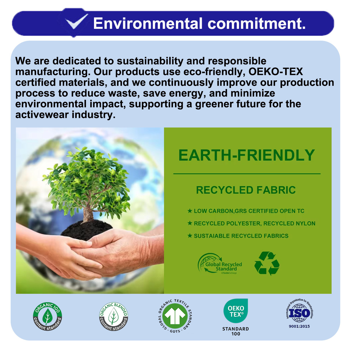 Yoga eco-friendly fabric