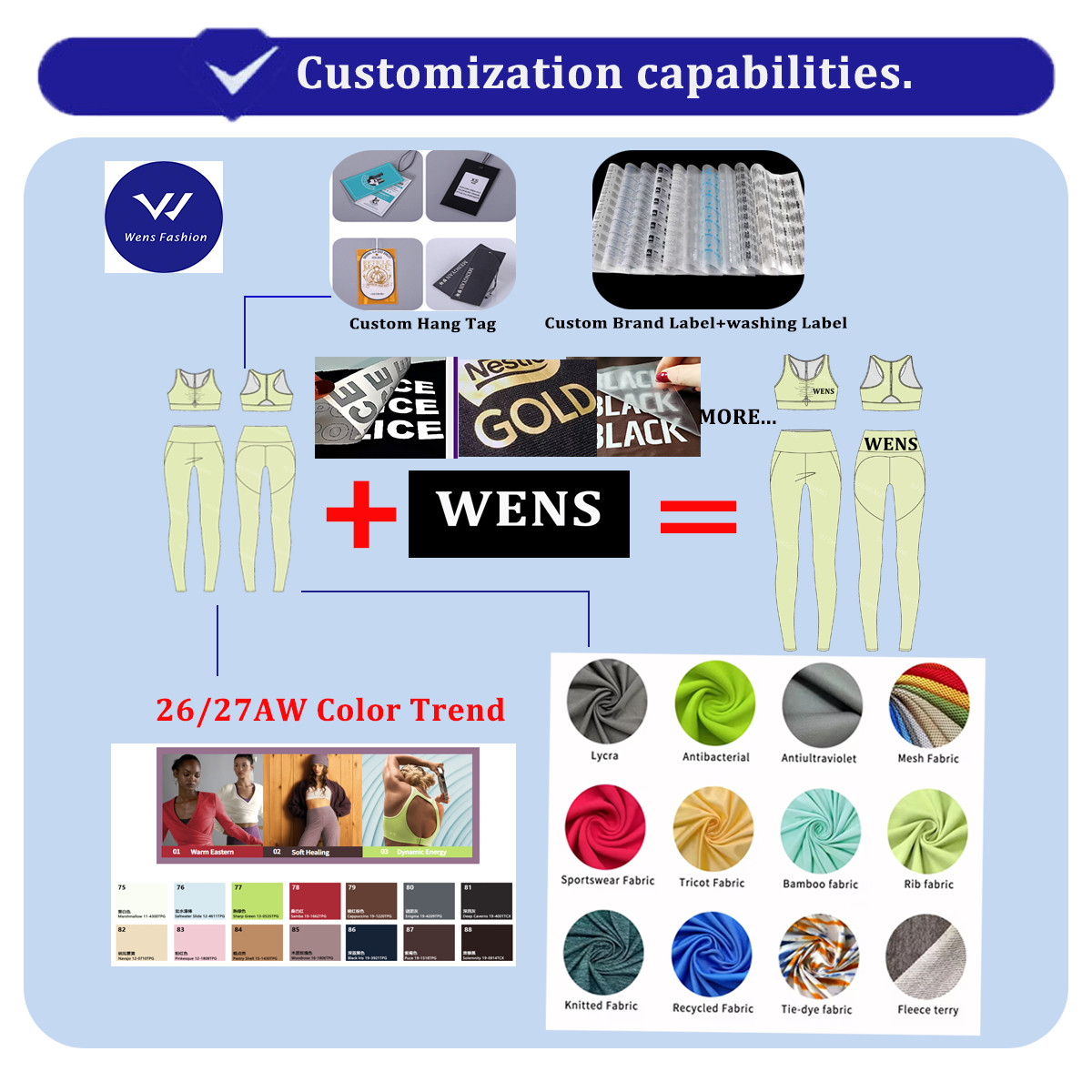 YOGA WEAR CUSTOM DETAILS