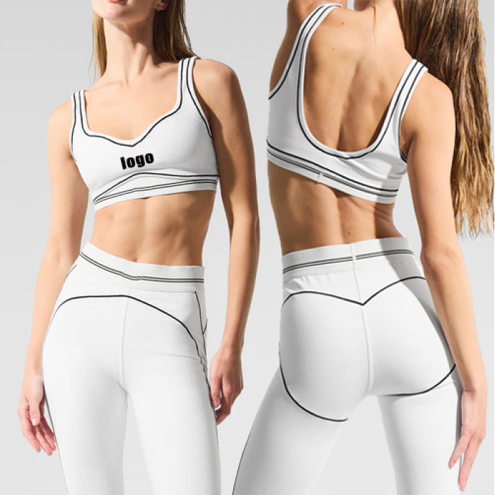Custom OEM & ODM Contrast Trim Sports Bras and Soft Fabric Yoga Set for Women – Wholesale Manufacturer in China