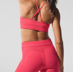 Custom Buttery Soft Naked Feel Yoga Leggings Custom Logo for Gym & Casual Wear Recycled Fabric Eco-Friendly Yoga Set