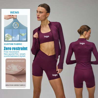 Custom OEM & ODM Long Sleeve and Thumb Strap Yoga Jacket Soft Fabric Yoga Top for Women – Wholesale Manufacturer in China