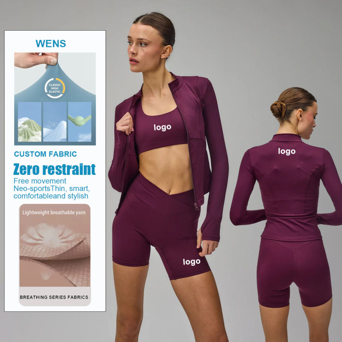 Custom OEM & ODM Long Sleeve and Thumb Strap Yoga Jacket Soft Fabric Yoga Top for Women – Wholesale Manufacturer in China