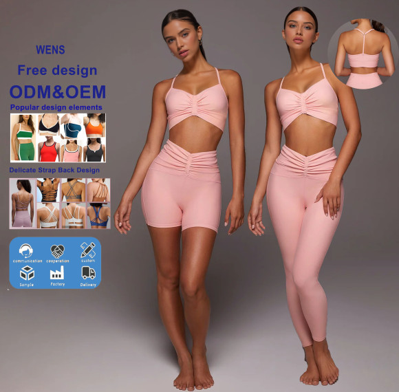 Custom Buttery Soft Naked Feel Yoga Leggings Custom Logo for Gym & Casual Wear Recycled Fabric Eco-Friendly Yoga Set