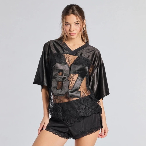 Custom Y2K American Sports Soccer Jersey Retro Waist Lace Top Camisetas De Futbol for Summer Football