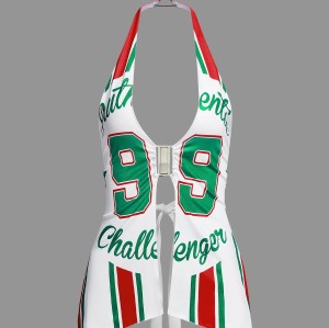 Custom American Sexy Spaghetti Strappy Print Football Jersey T Shirts Personalized Sublimated Club Maillot De Football for Summer