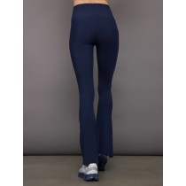 Custom Buttery Soft One Shoulder Convertible Bra Top for Gym split flare below Yoga Pant Recycled Fabric Eco-Friendly Yoga Set